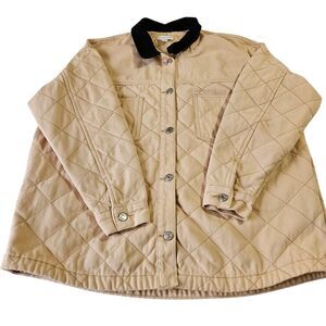 Top Shop Women's Size 8 Quilted Chore Coat Outdoors Barn Coat Great Condition